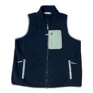 Sonoma Navy and Teal Sherpa Vest Size OX